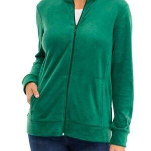 NWT Kim Rogers Woman's Velour Jacket